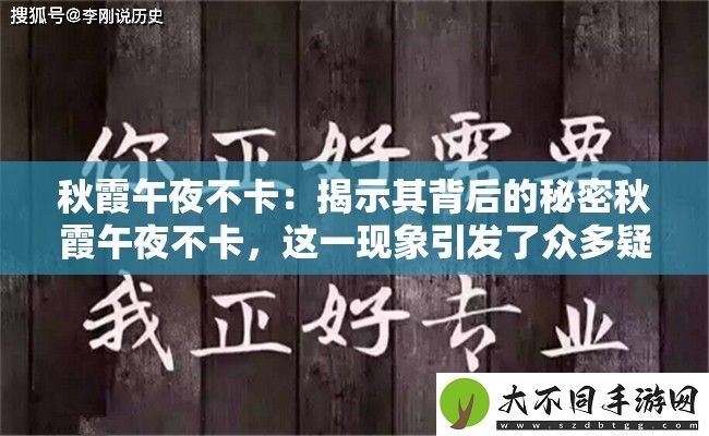 秋霞午夜不卡
