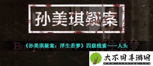 孙美琪疑案浮生若梦四级线索人头在哪