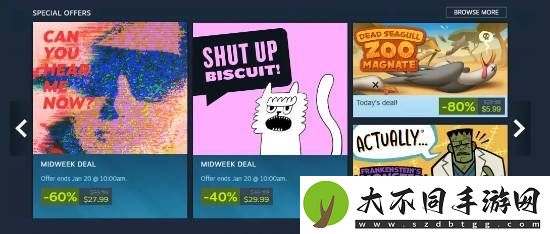 Steam增加每日特惠名额！优秀游戏更容易曝光