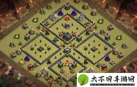 部落冲突9本最强防御布阵怎么搭配