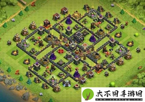 部落冲突9本最强防御布阵怎么搭配