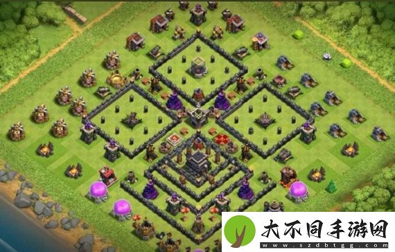部落冲突9本最强防御布阵怎么搭配