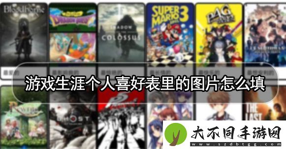 游戏生涯个人喜好表怎么制作