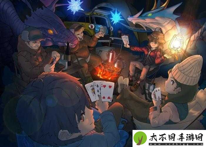动漫人物打扑克
