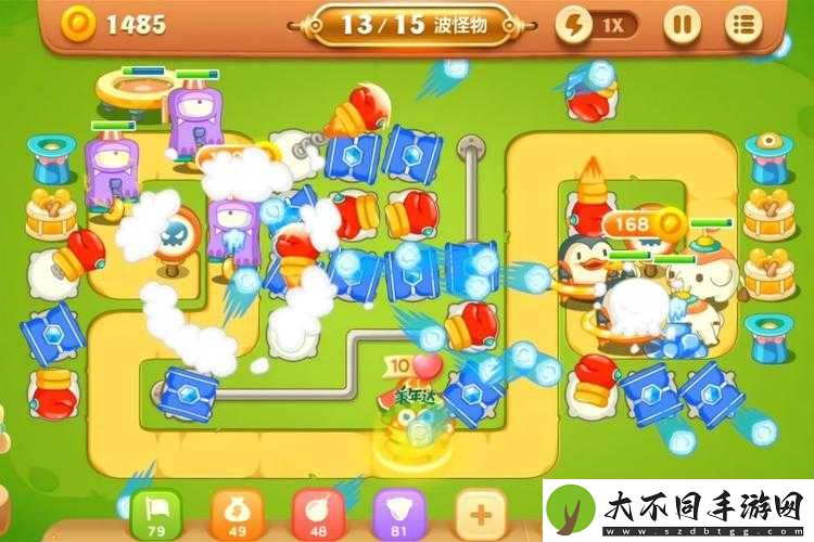 保卫萝卜3游乐场挑战升级！如何巧妙通关游乐场爬梯第2层难关