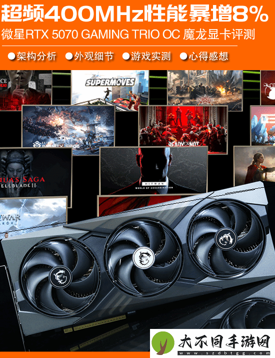 超频2.9GHz性能提升8% 微星GeForce RTX 5070 魔龙显卡评测