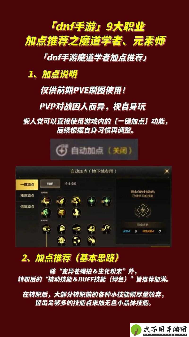 DNF手游魔法师如何加点转职