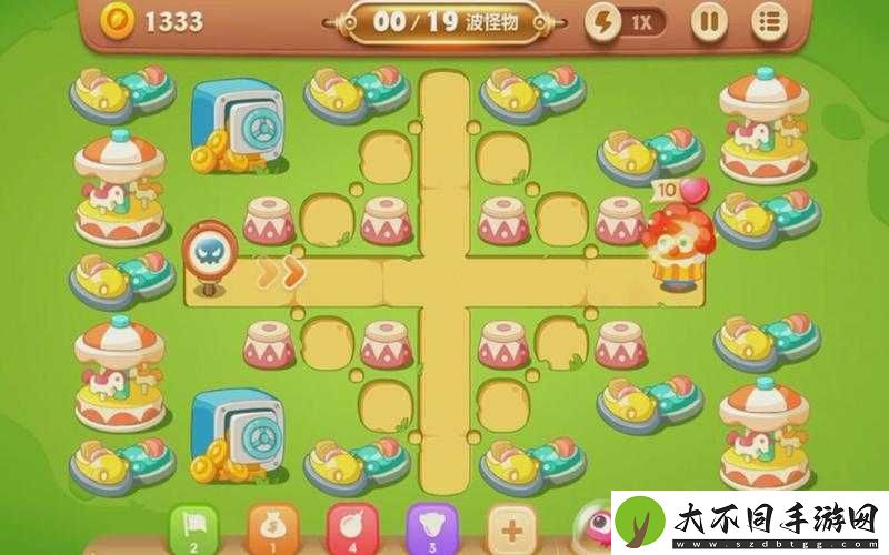 保卫萝卜3游乐场44关怎么过
