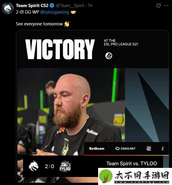 Spirit击败TYLOO赛后动态合集