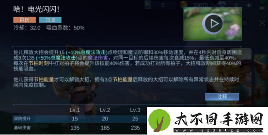 决胜巅峰佐儿技能介绍