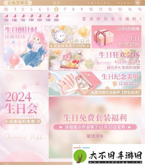 闪耀暖暖暖暖生日会活动“出发！折纸王国”开启