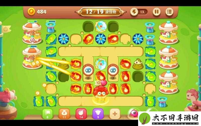 保卫萝卜3游乐场38关怎么过