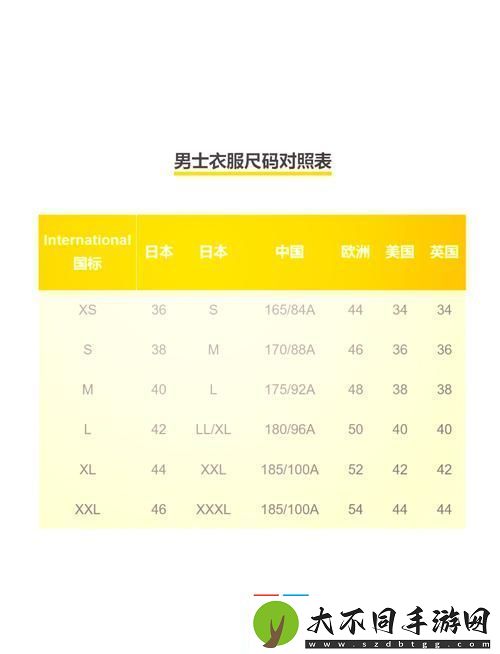 欧美尺码日本尺码专线