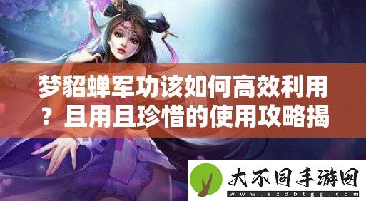 梦貂蝉军功该如何高效利用