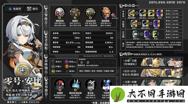 绝区零零号安比详细养成攻略