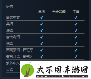 霓虹之血支持语言介绍