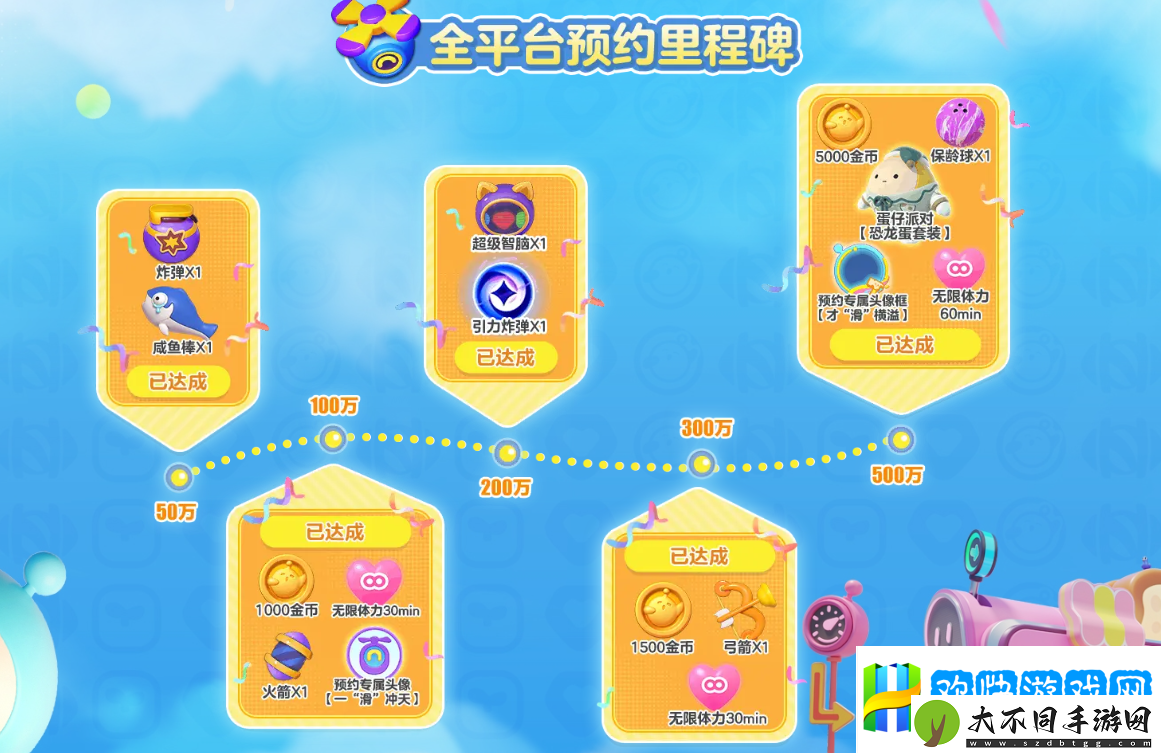 蛋仔滑滑什么时候上线-蛋仔滑滑预约奖励一览-金光闪闪