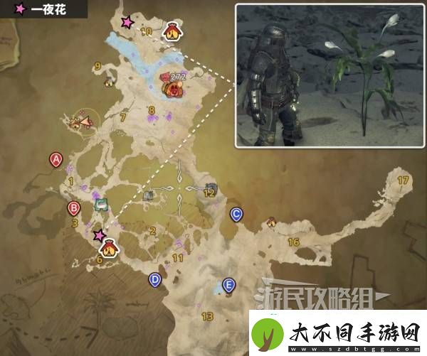 怪物猎人荒野一夜花的月华粉位置及获取途径一览