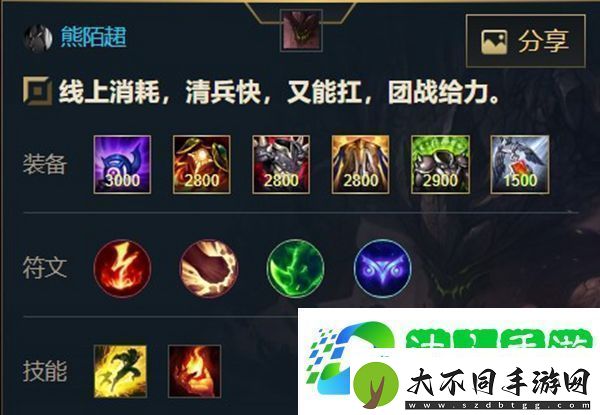 英雄联盟手游石头人出装