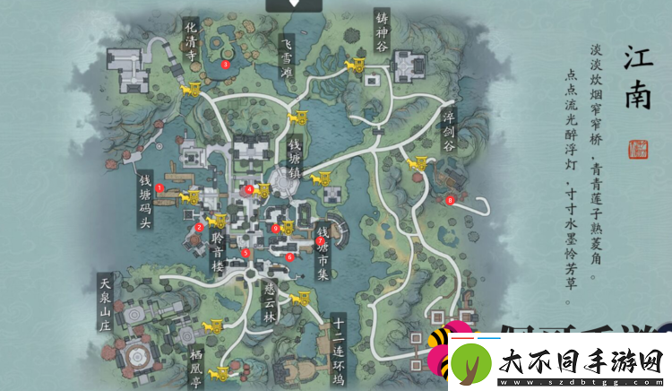 天刀手游胜景录位置图鉴大全