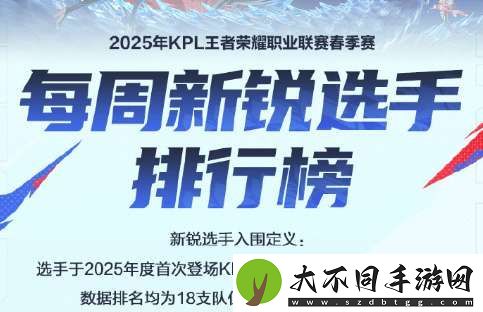 新锐选手排行榜公布