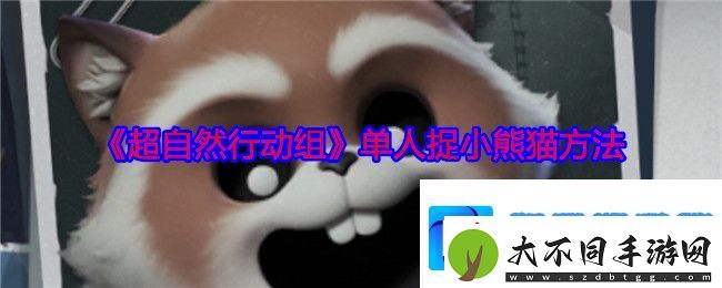超自然行动组单人怎么捉小熊猫