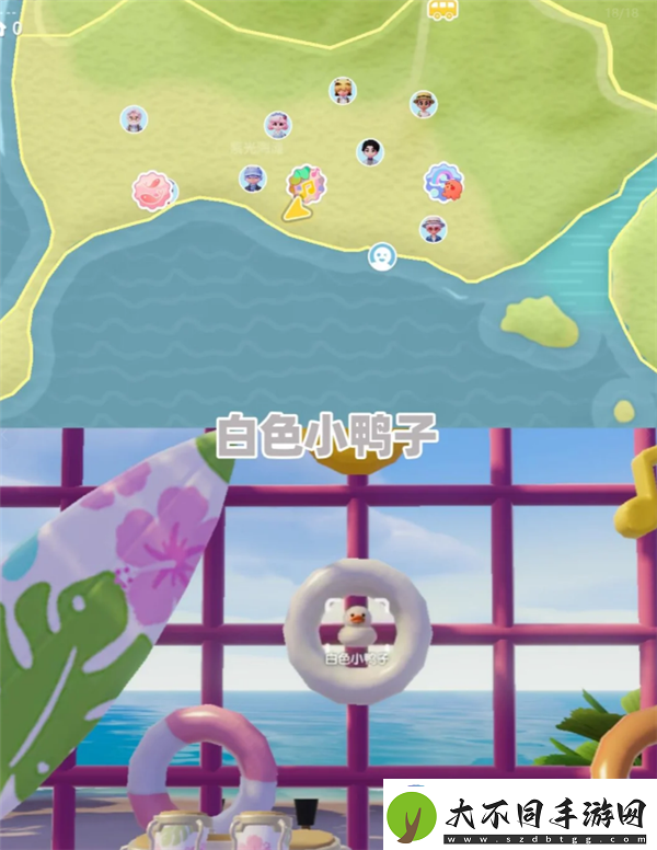 8月13日心动小镇小黄鸭位置和家具气泡位置