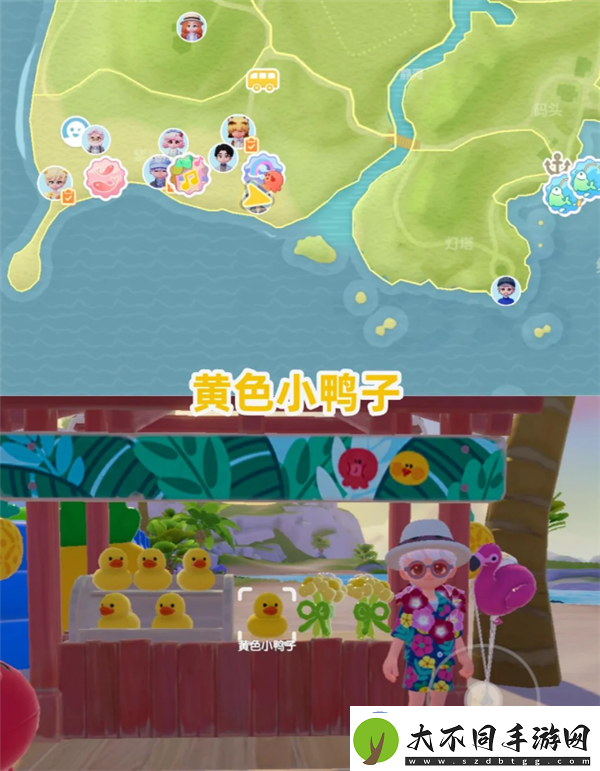 8月13日心动小镇小黄鸭位置和家具气泡位置