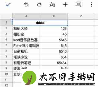 谷歌表格怎么合并单元格