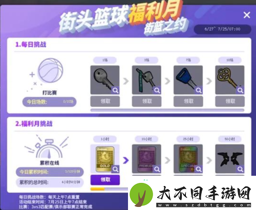 街头篮球福利月徽记卡大放送