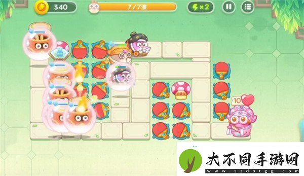 保卫萝卜4梁波波与祝秋秋第41关怎么过