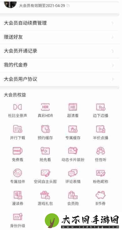 b站大会员有什么权益