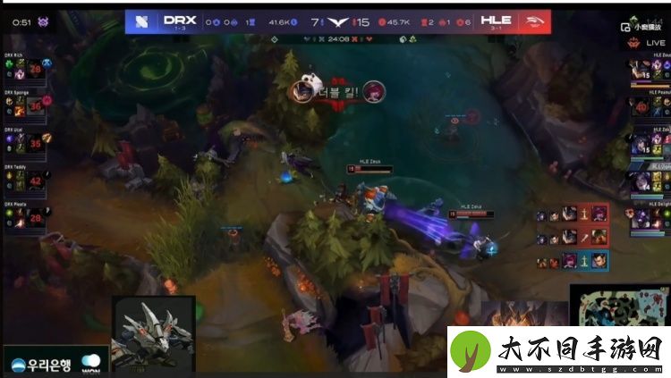 LCK等级分明！两波团战拉开一万经济差
