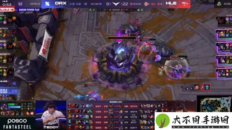 LCK等级分明！两波团战拉开一万经济差
