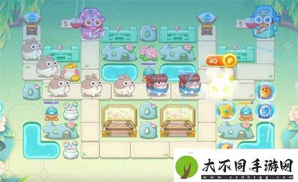 保卫萝卜4梁波波与祝秋秋第59关怎么过