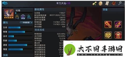 乱斗西游2羊力大仙攻速装推荐具体一览