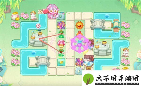 保卫萝卜4梁波波与祝秋秋第64关怎么过