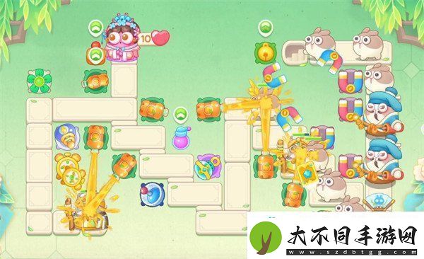 保卫萝卜4梁波波与祝秋秋第91关怎么过
