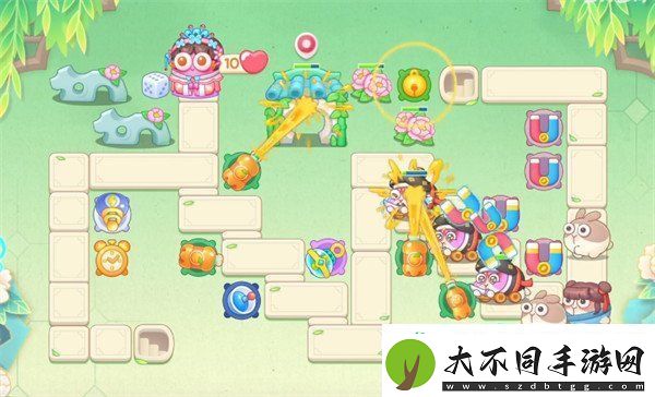 保卫萝卜4梁波波与祝秋秋第91关怎么过