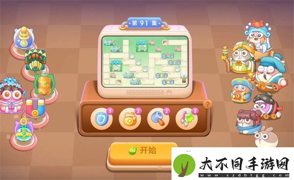 保卫萝卜4梁波波与祝秋秋第91关怎么过