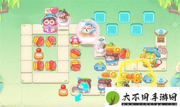 保卫萝卜4梁波波与祝秋秋第107关怎么过