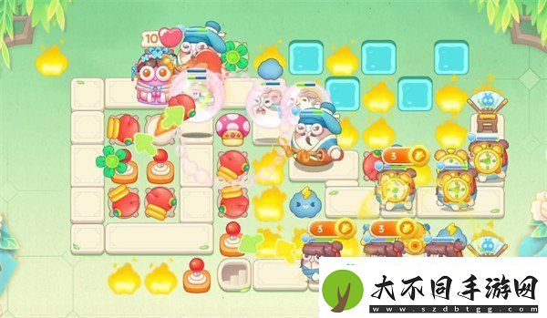 保卫萝卜4梁波波与祝秋秋第107关怎么过
