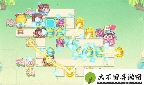保卫萝卜4梁波波与祝秋秋第112关怎么过
