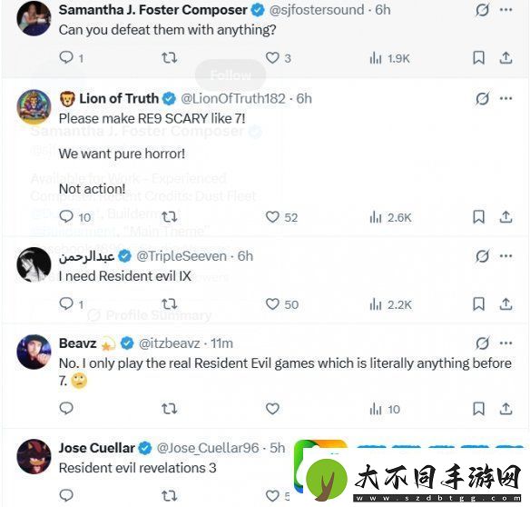 生化危**现已发售4周年！网友纷纷催促生化9