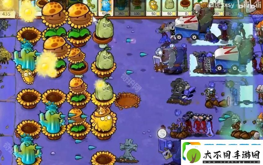 植物大战僵尸杂交版挑战模式第74关策略分析