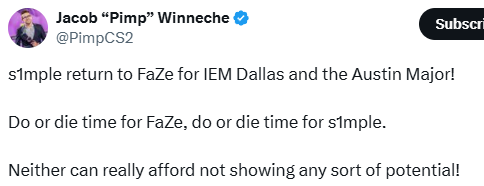 FaZe租借s1mple