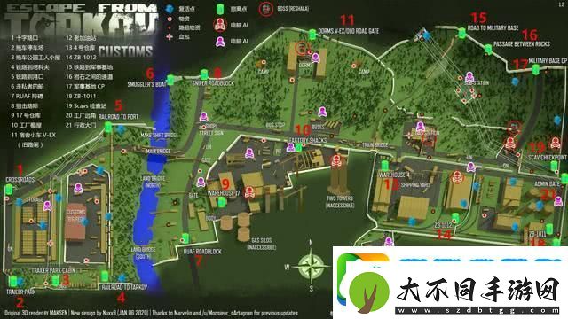 逃离塔科夫海关地图全攻略